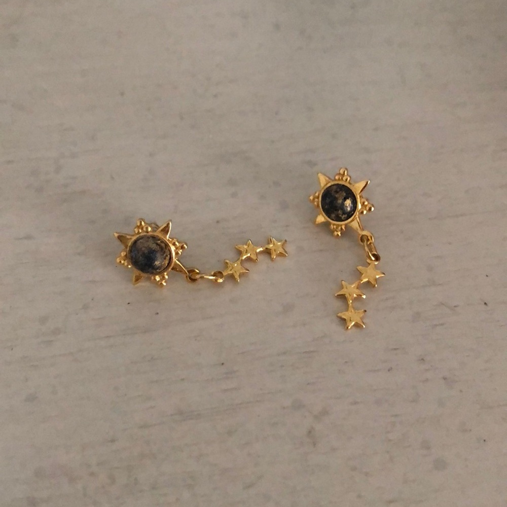 dangly star earrings